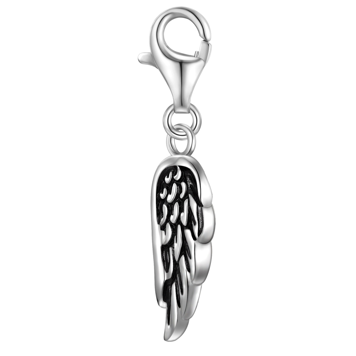 Charm Sterling Silber Emaille schwarz