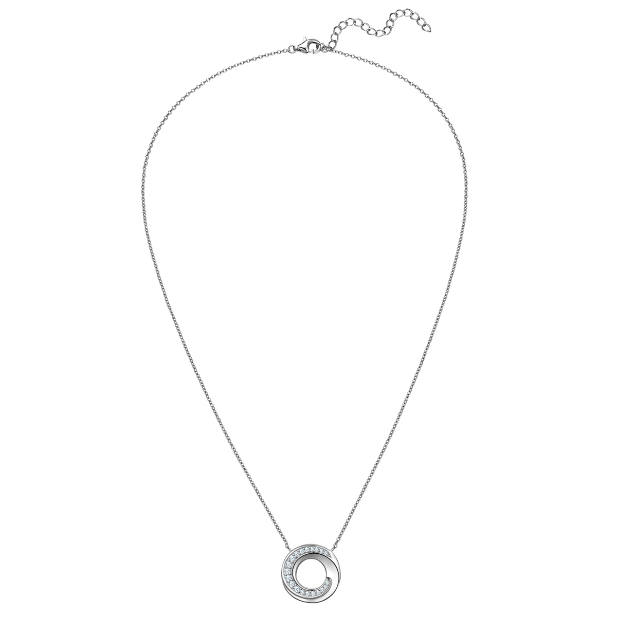 Kette mit Anhänger Sterling Silber Zirkonia weiß