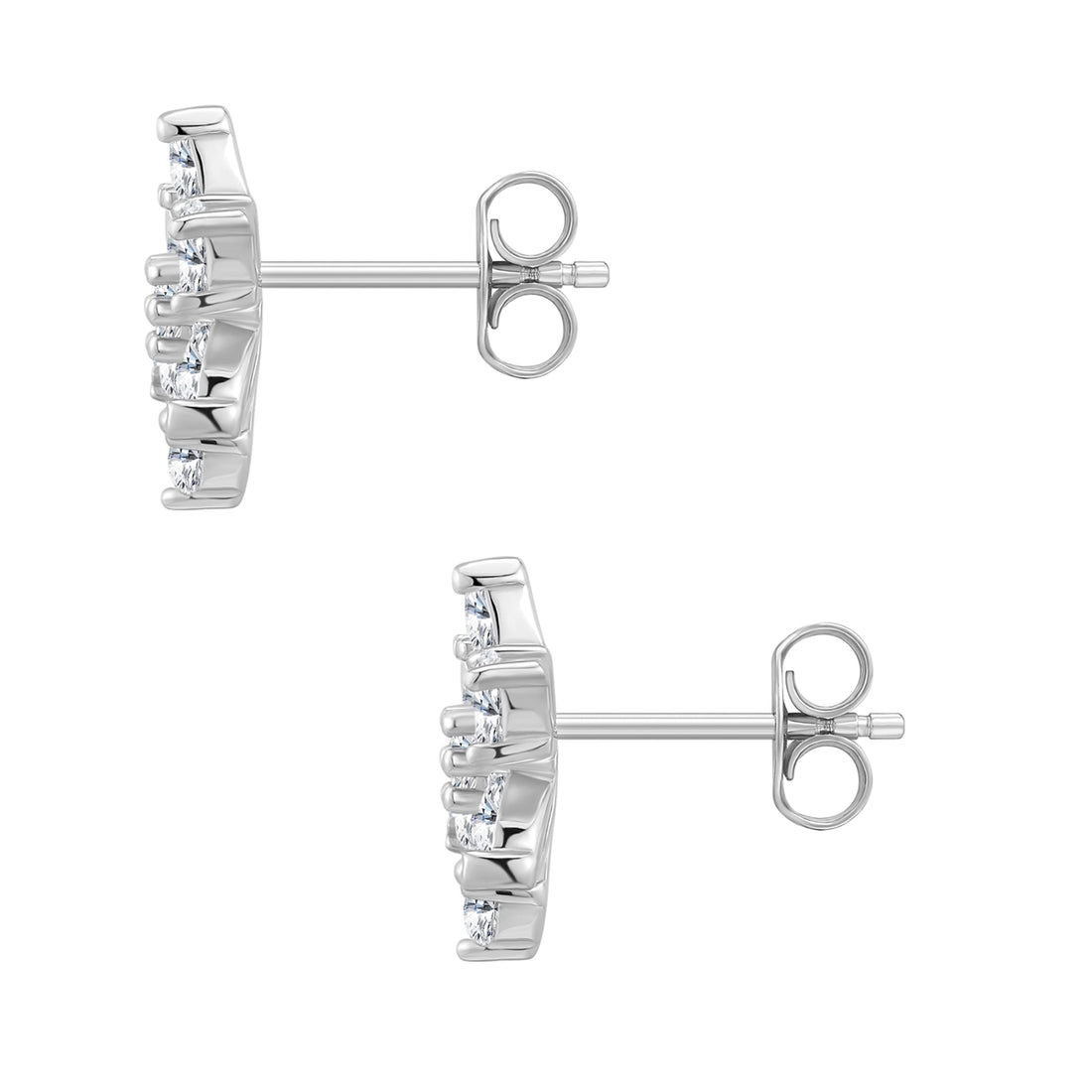 Ohrstecker Sterling Silber Zirkonia weiß