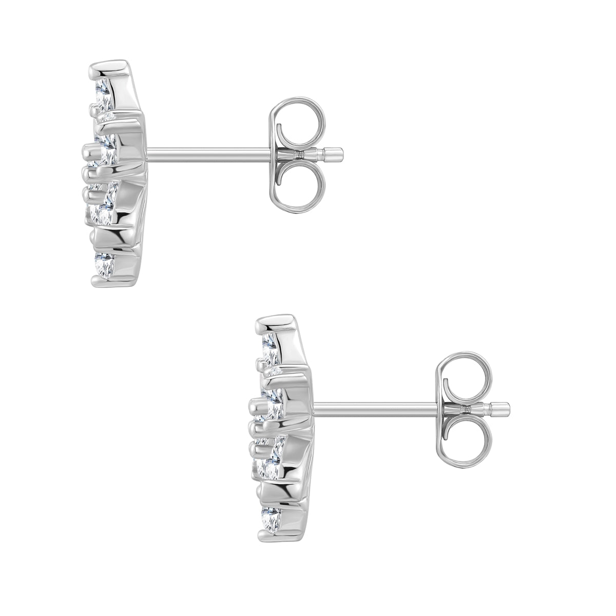 Ohrstecker Sterling Silber Zirkonia weiß